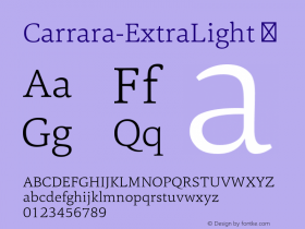 Carrara-ExtraLight