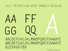 Salt Pepper San Serif SmBold