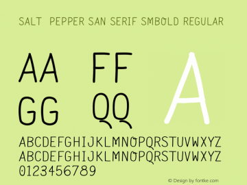 Salt Pepper San Serif SmBold