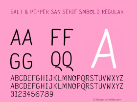 Salt & Pepper San Serif SmBold