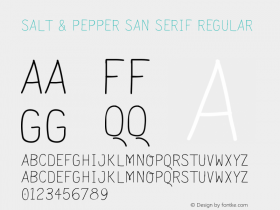 Salt & Pepper San Serif