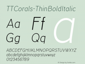 TTCorals-ThinBoldItalic