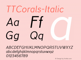 TTCorals-Italic