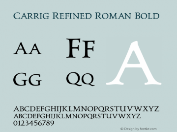 Carrig Refined Roman