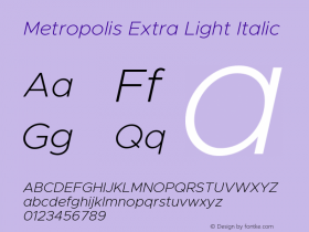 Metropolis Extra Light