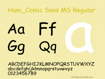 Huni_Comic Sans MS