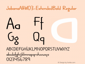 JabanaAlt-ExtendedBold