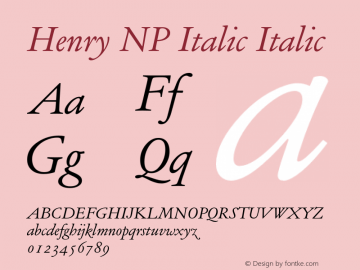 Henry NP Italic