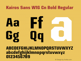 Kairos Sans W1G Cn Bold