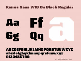 Kairos Sans W1G Cn Black