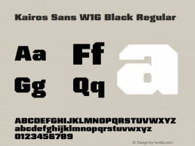 Kairos Sans W1G Black