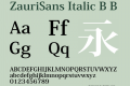 ZauriSans Italic B