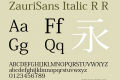 ZauriSans Italic R