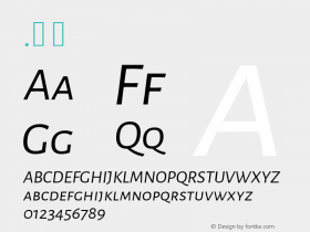 Alegreya Sans SC Italic