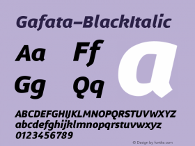 Gafata-BlackItalic