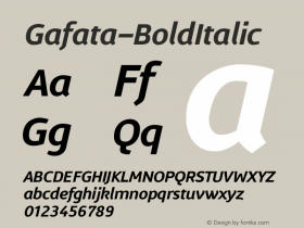 Gafata-BoldItalic