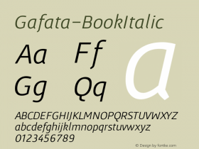 Gafata-BookItalic