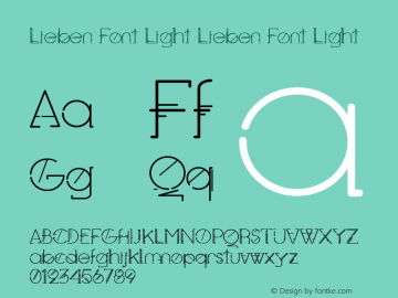 Lieben Font Light