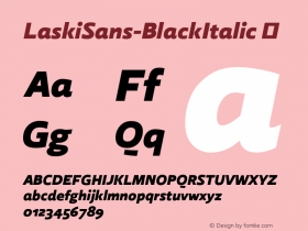 LaskiSans-BlackItalic