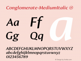 Conglomerate-MediumItalic