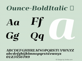 Ounce-BoldItalic