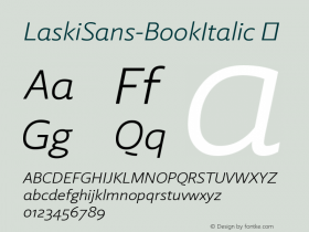 LaskiSans-BookItalic