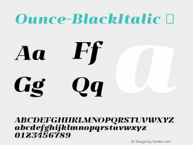 Ounce-BlackItalic