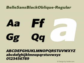 BelleSansBlackOblique-Regular