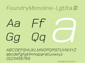 FoundryMonoline-LgtIta