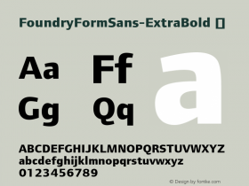 FoundryFormSans-ExtraBold