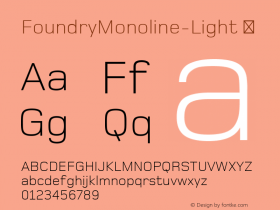 FoundryMonoline-Light