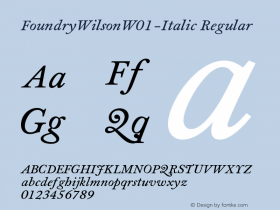FoundryWilson-Italic