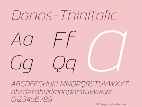 Danos-ThinItalic