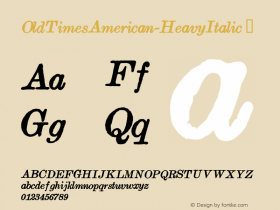 OldTimesAmerican-HeavyItalic