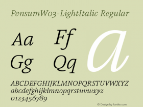 Pensum-LightItalic
