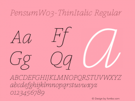 Pensum-ThinItalic