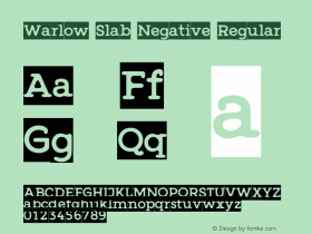 Warlow Slab Negative