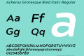 Acherus Grotesque Bold italic