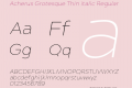 Acherus Grotesque Thin italic