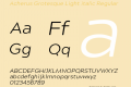 Acherus Grotesque Light italic