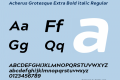 Acherus Grotesque Extra Bold italic