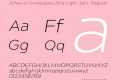 Acherus Grotesque Ultra Light italic