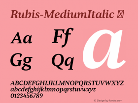 Rubis-MediumItalic