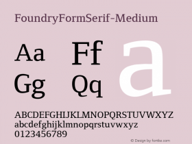 FoundryFormSerif-Medium