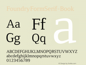 FoundryFormSerif-Book