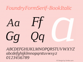 FoundryFormSerif-BookItalic