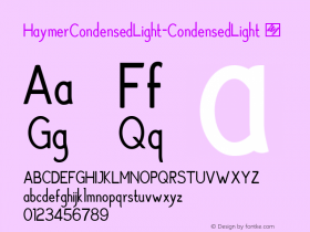 HaymerCondensedLight-CondensedLight