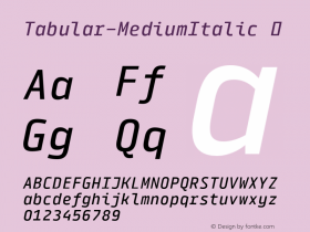 Tabular-MediumItalic