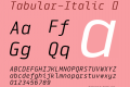 Tabular-Italic