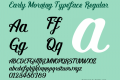 Early Morning Typeface